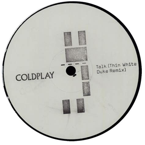 Coldplay Talk Thin White Duke Remix Uk Promo 12 Vinyl Single 12