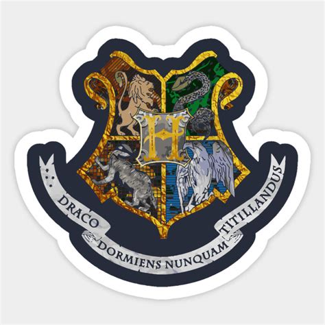 Harry Potter Hogwarts School Crest Sticker Large Vinyl Official