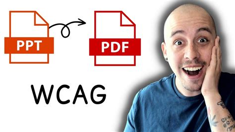 convert a PowerPoint to PDF for WCAG Compliance