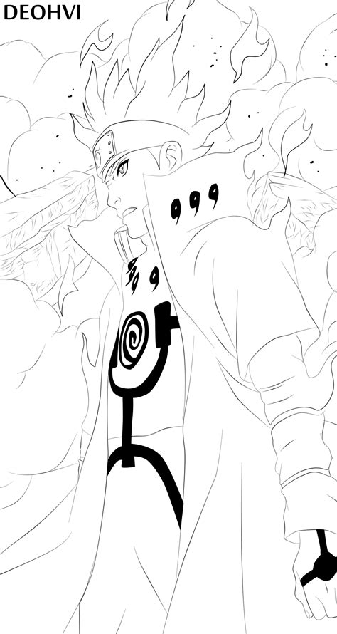 Naruto 631 Minato Line Art By Deohvi On Deviantart