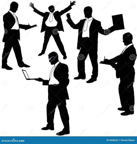 Manager Silhouettes In Situations Stock Photos Image 4606643
