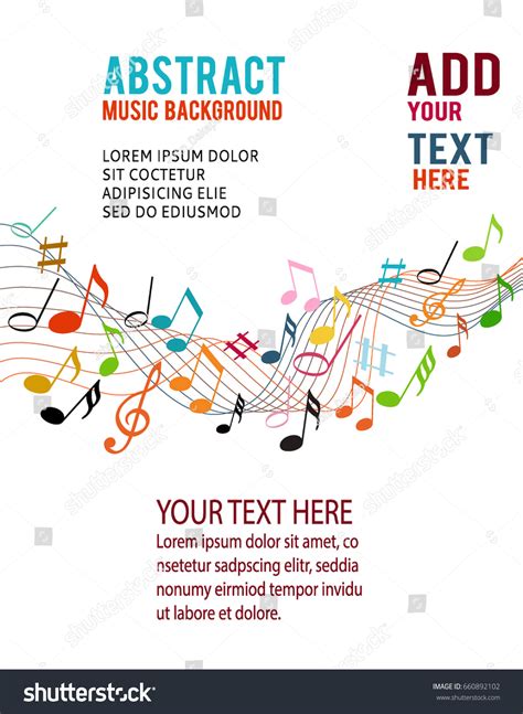 Color Music Notes On Solide White Stock Vector Royalty Free 660892102
