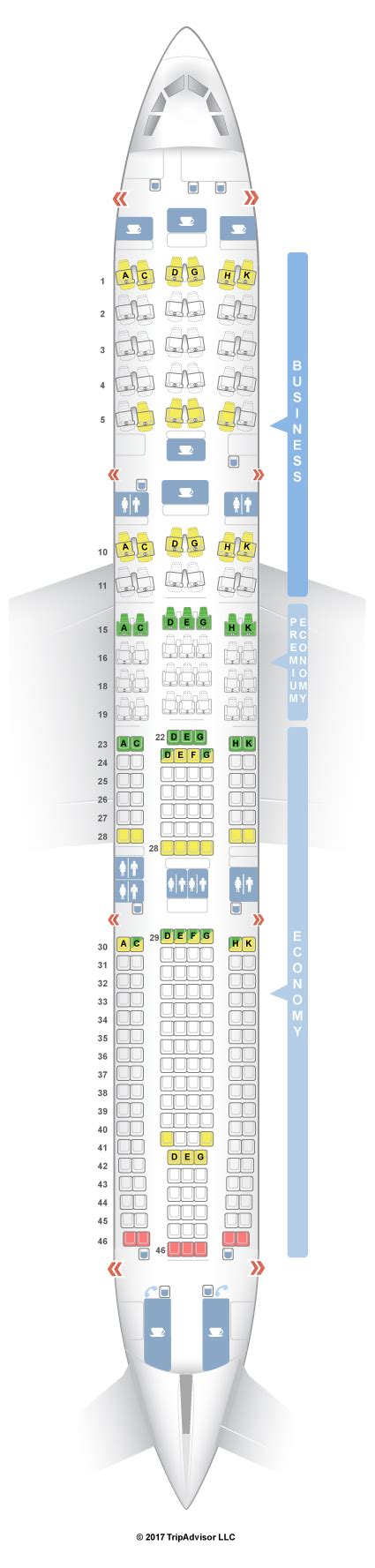 Seatguru Seat Map Lufthansa Airbus A330 300 333 V3 Seatguru