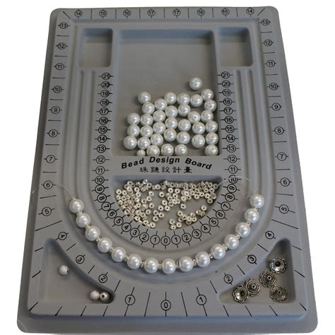 Grey Color Plastic Bead Design Board For Beading Jewelry Making