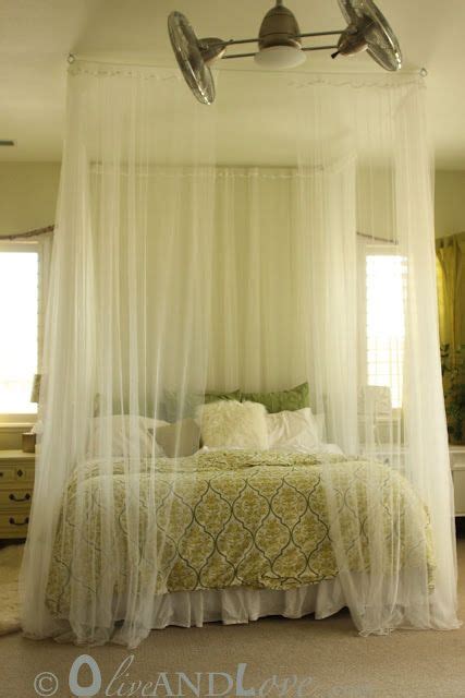 Olive And Love Ceiling Mounted Bed Canopy Canopy Bed Diy Home Bedroom Bed Canopy