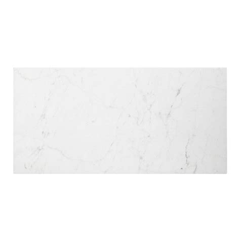 Style Selections Futuro White 12 In X 24 In Glazed Porcelain Marble