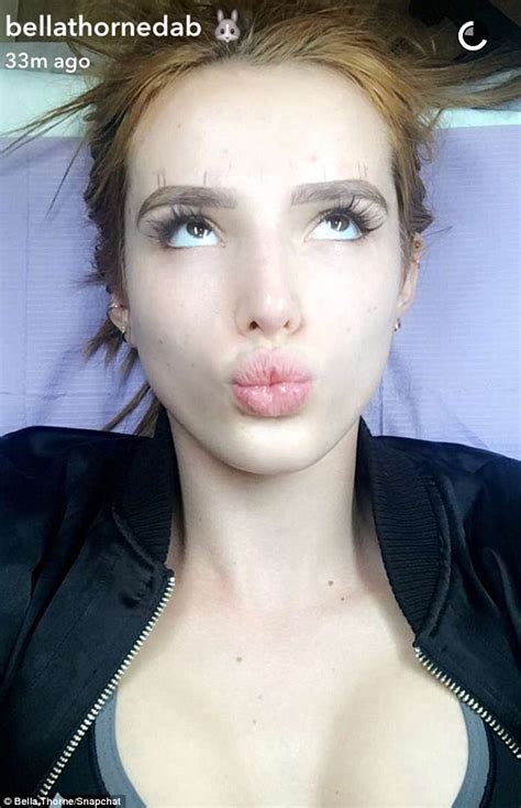 Bella Thorne Gets Her Eyebrows Tattooed Pics