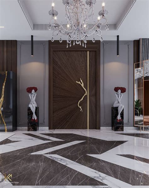 Opulent Modern Classic Villa In Riyadh Covethouse Door Design