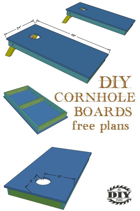 How To Build A Set Of Diy Cornhole Boards Thediyplan Diy Cornhole