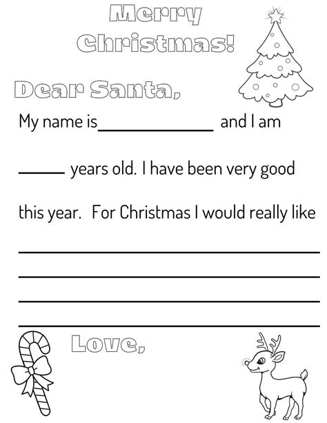 Letter To Santa Coloring Page Santa Letter Letter To Santa Kids
