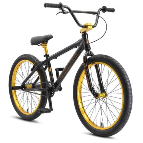 Se Bikes So Cal Flyer 24 Stealth Mode Black Gold Bmx Bike 24 Wheels