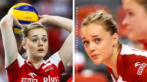 Charming Volleyball Libero From Poland Maria Stenzel At Vnl 2022 Youtube