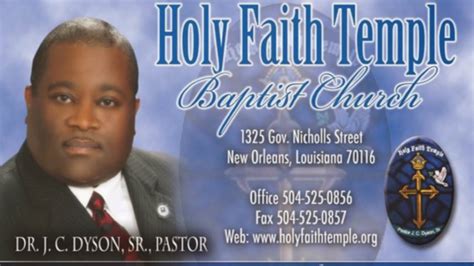 Holy Faith Temple Baptist Church Live Stream Youtube