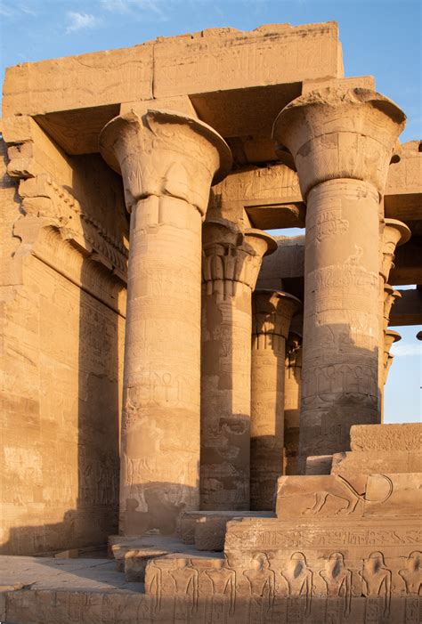 Kom Ombo Temple Kom Ombo Egypt Photograph 11 A Portion Of The Columns Of The Hypostyle Of