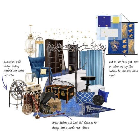 Emerald green and silver curtains adorn the beds and enchanted windows look out into the lake where a giant squid can sometimes be. Ravenclaw! | Harry potter decor, Ravenclaw, Ravenclaw ...