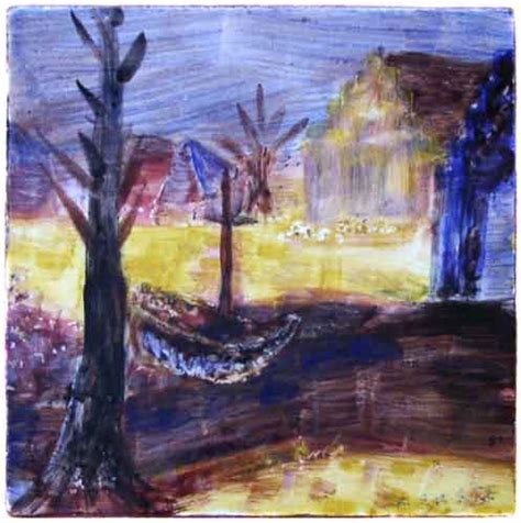 Fekete is known for his colorful depictions of fairy tales and legends executed in oil, pastel and woodblock prints. Kachelmalerei | Esteban Fekete