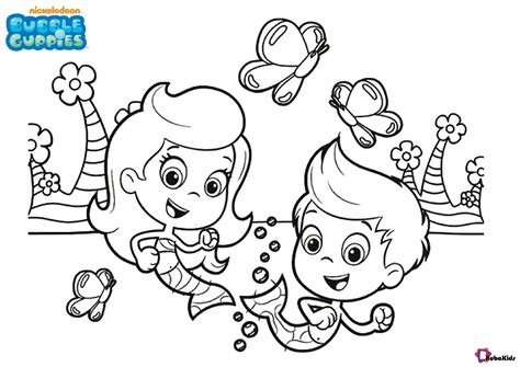 Easy and printable bubble guppies colouring pages for kids Collection of cartoon … in 2021