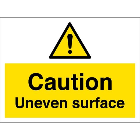 Uneven Surface Signs From Key Signs UK