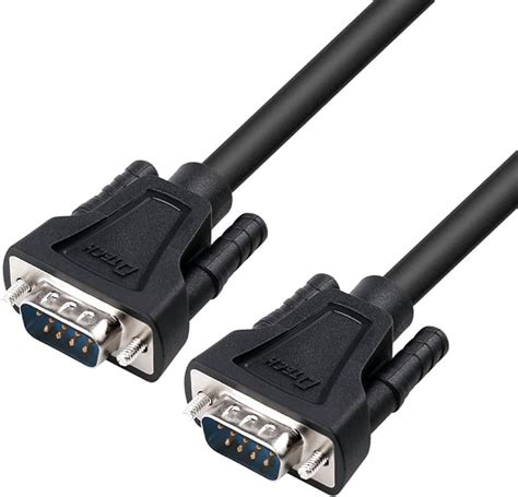 Dtech 10ft Rs232 Serial Cable Male To Male Db9 9 Pin Straight Through Amazonca Electronics