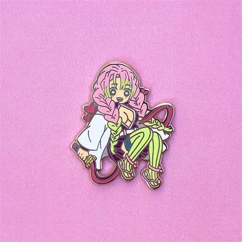 Mitsuri Pin — Miss Magpie Art Enamel Pins Cute Pins Pin Button Design