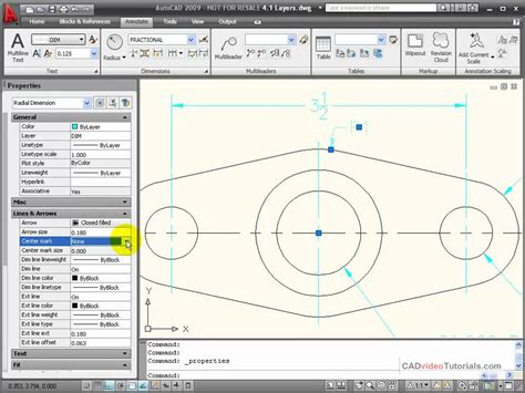Autocad Tutorial Using The Properties Palette Youtube