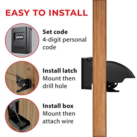 Keyless Gate Lock Secure Fence Lock And Latch Strong Durable System