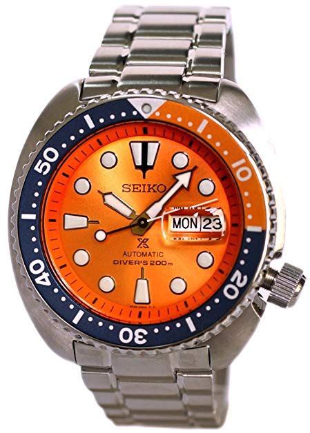 Seiko Prospex Turtle Divers 200m Automatic Watch Orange Dial Srpc95k1