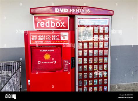 A Redbox Movie rental vending Machine Stock Photo - Alamy