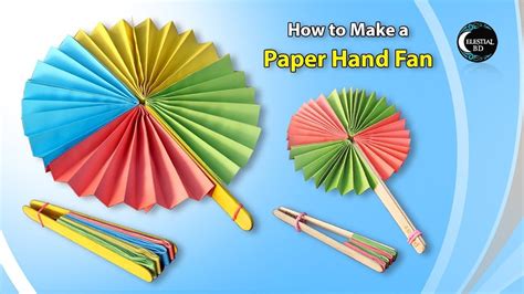 Popsicle Stick Paper Fan Craft How To Make A Paper Hand Fan