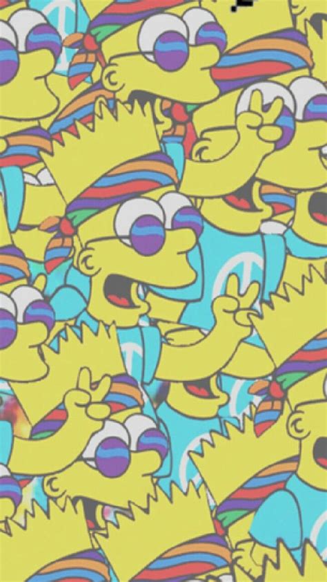 Trippy Mouse Trippy Psychedelic Simpsons Wallpaper
