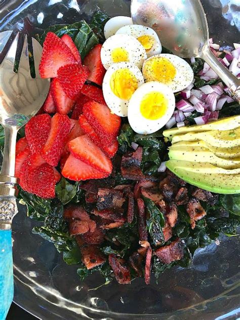Strawberry Avocado Kale Salad With Bacon Reluctant Entertainer