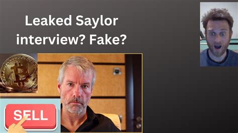 Saylor Leaked Interview Fake Crypto Update Youtube