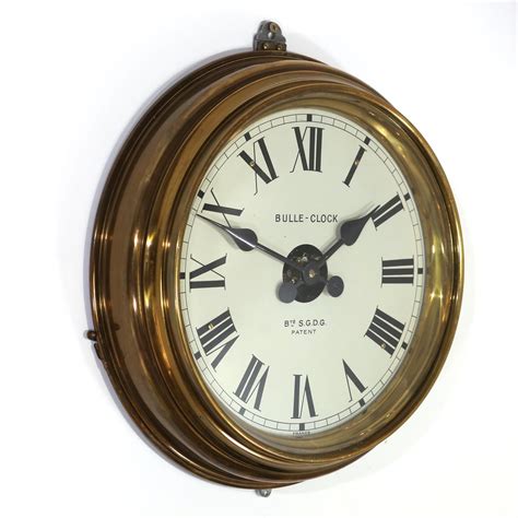 Antiques Atlas Bulle Model Ee Brass Wall Clock