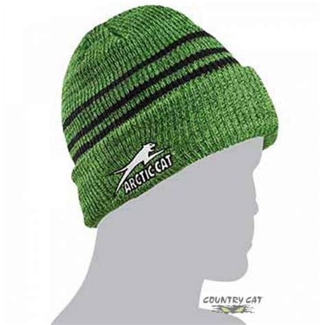 Sell Arctic Cat Aircat Stripes Watchman Beanie Stocking Hat Lime