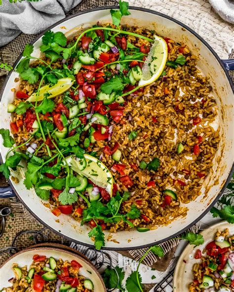 Mejadra is an ancient dish that is hugely mejadra is a fragrant middle eastern rice pilaf with crunchy fried onion throughout it. Recipe Middle Eastern Rice Dish : Middle Eastern Roasted Vegetable Rice - Healthy Vegan Dish - A ...