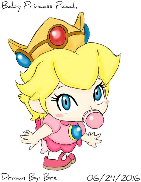 Baby Princess Peach By Bretheartist On Deviantart