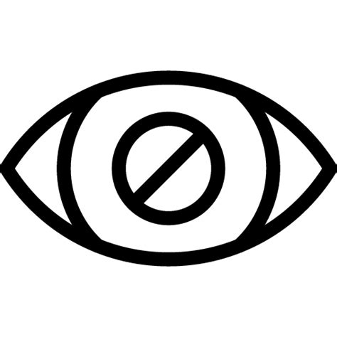 Eye Blind Icon Line Iconset Iconsmind