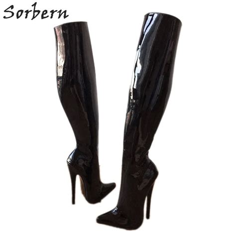 sorbern sexy fetish high heel boots over the knee stand only 60cm hard shaft customized large