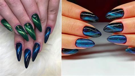 Cat Eye Nail Art Trend Is Inspired By Winged Liner — Photos Allure