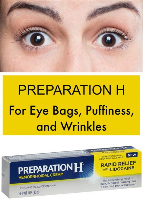 Preparation H For Eye Bags And Wrinkles Beauty And