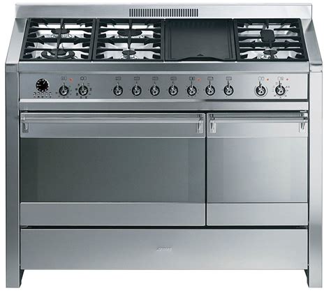 Buy Smeg Opera 120 Dual Fuel Range Cooker Stainless Steel Free