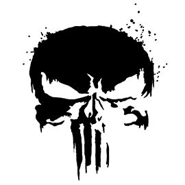 punisher skull symbol  stencil  stencil gallery