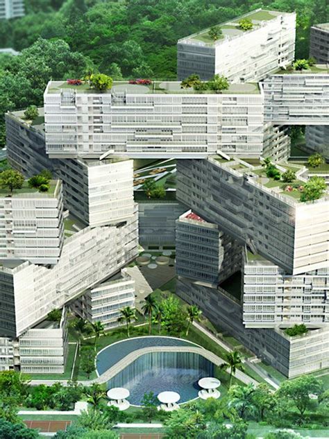 Oma The Interlace Residential Complex Singapore Green Architecture