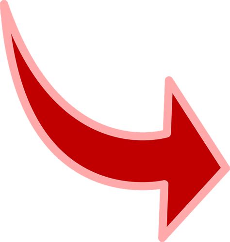 Flecha Rojo Triángulo - Gráficos vectoriales gratis en Pixabay - Pixabay gambar png