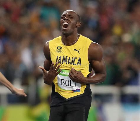 Usain Bolt Superstar Jamaican Sprinter Olympic Conquerer And Reigning