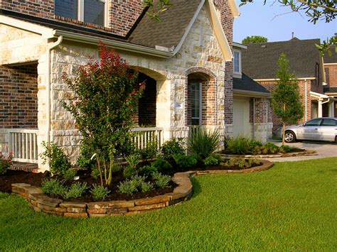 Front Yard Landscape Projects Traditional Landscape Houston By