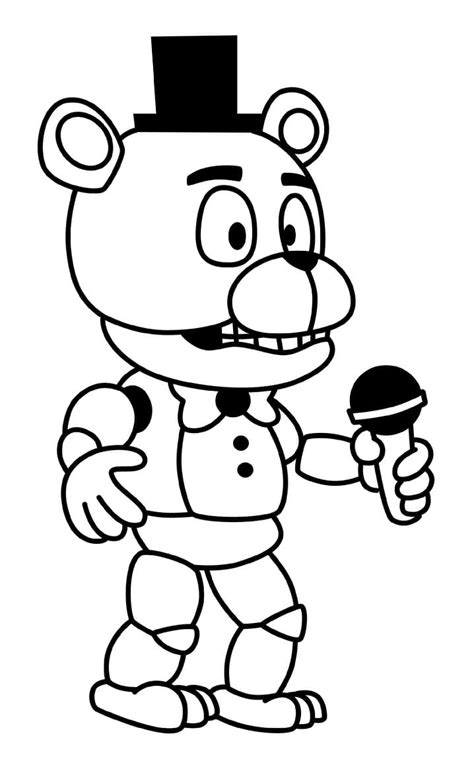Coloring Animatronics Pages Sketch Coloring Page