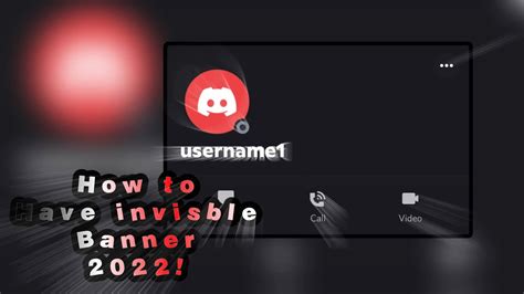 How To Have An Invisible Discord Banner 2022 Youtube