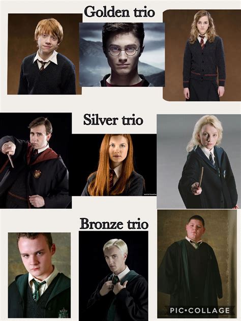 Rowling's harry potter series and serves as a major setting in the wizarding world universe. Golden Trio: Ron, Harry, Hermione Silver Trio: Neville ...