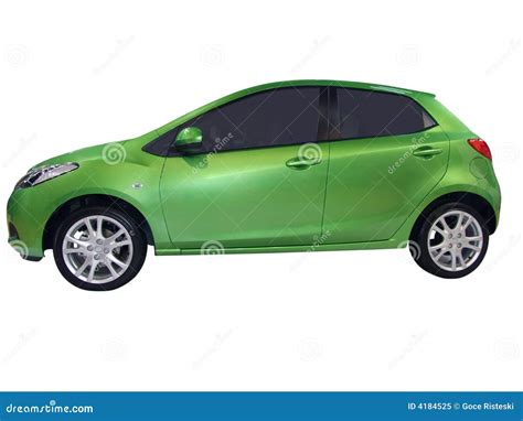 Little City Green Car Stock Image Image Of City Transport 4184525
